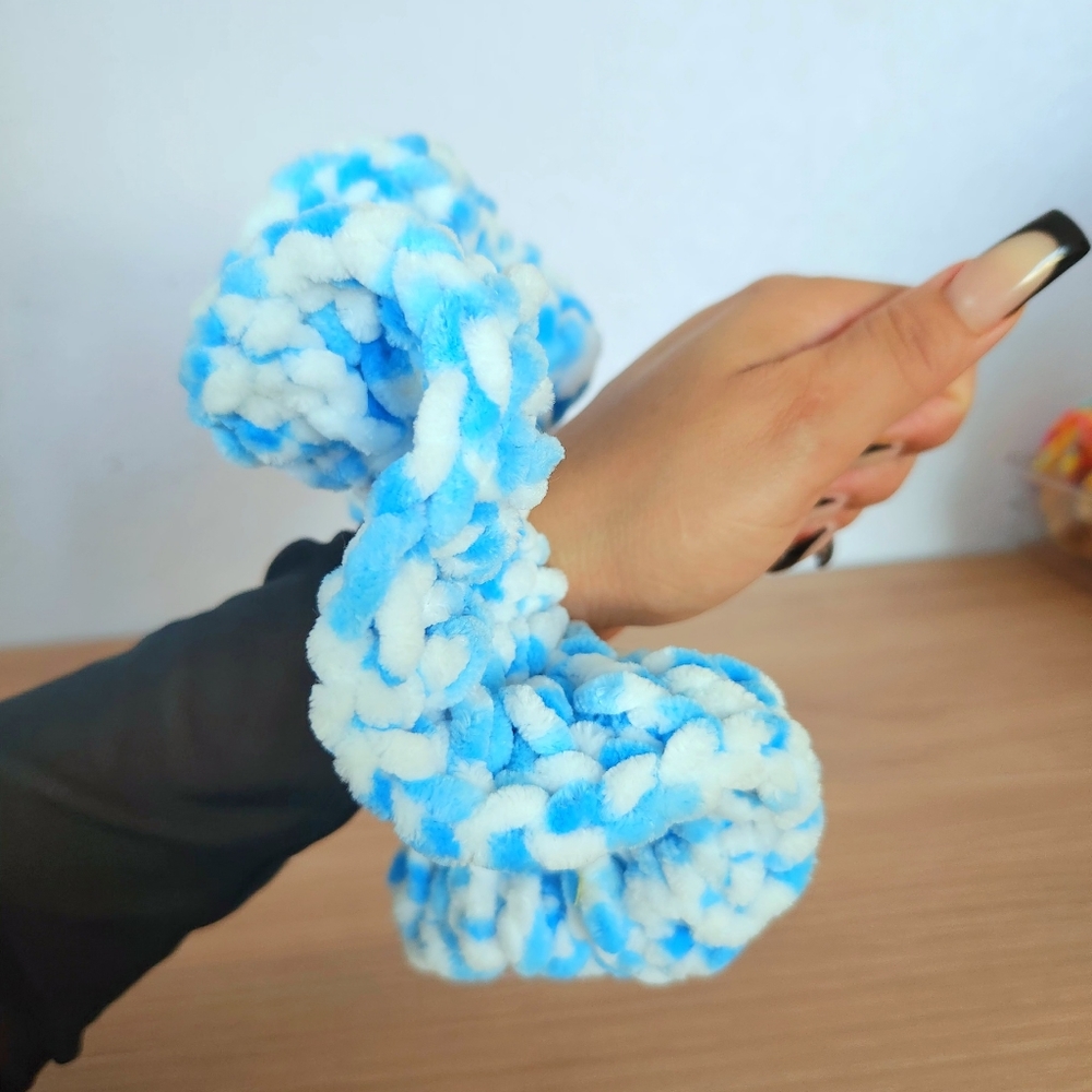 Large Crochet Scrunchies, Hand Crafted